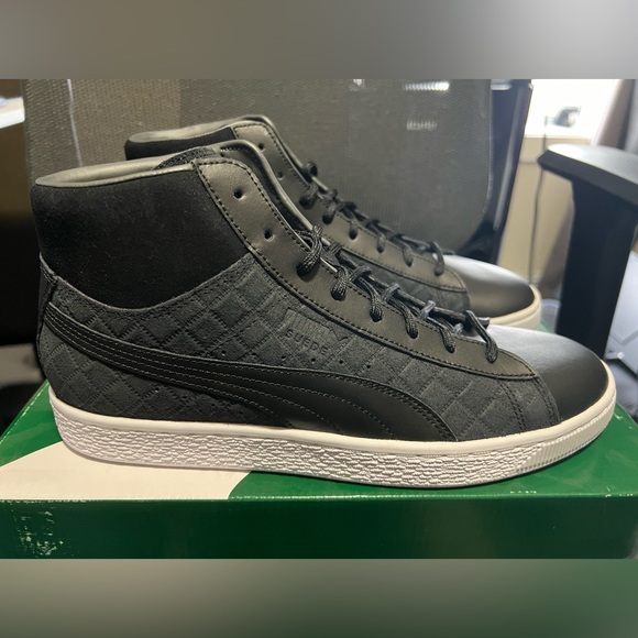 Brand Nee PUMA Suede Classic Mid Quilt. Size 10.5, black quilt and never worn. - Picture 5 of 8